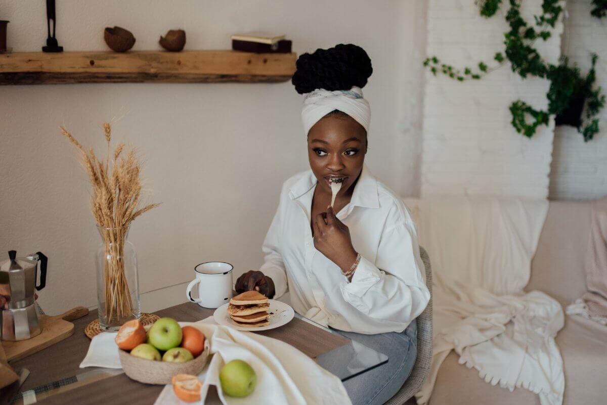 Woman Eating