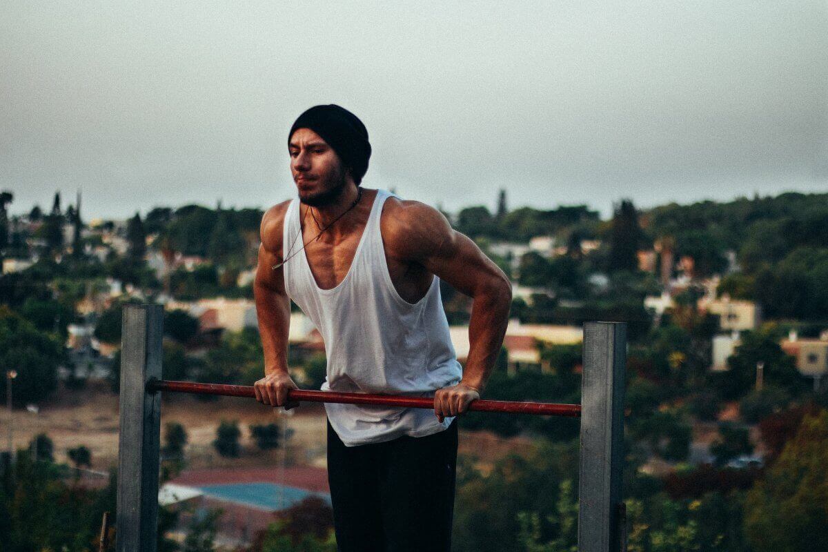 Man Excercising Outdoors